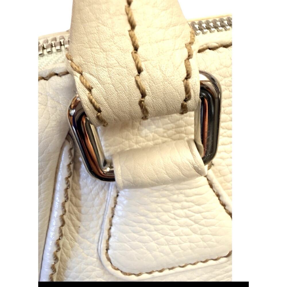 Vintage Chanel Small LAX Bowler Bag Pebbled Leather Silver Tassel Very Good - Picture 10 of 13